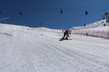 Rennstrecke mit Zeitmessung am Skilift Panorama